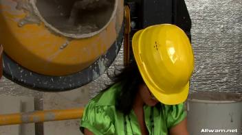 Doused in Wet Cement Screencap 6 on www.sinx.com