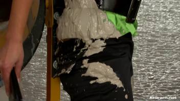 Doused in Wet Cement Screencap 7 on www.sinx.com