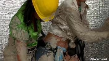 Doused in Wet Cement Screencap 13 on www.sinx.com