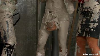 Doused in Wet Cement Screencap 21 on www.sinx.com