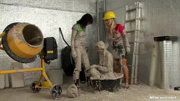 Doused in Wet Cement Screencap 26 on www.sinx.com