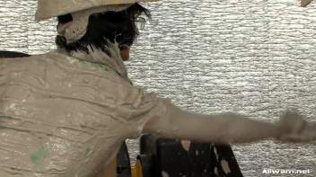 Doused in Wet Cement Screencap 30 on www.sinx.com