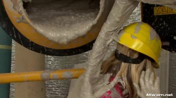 Doused in Wet Cement Screencap 31 on www.sinx.com