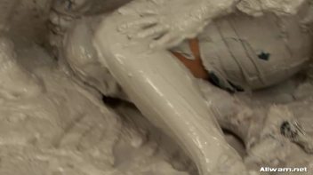 Doused in Wet Cement Screencap 34 on www.sinx.com