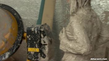 Doused in Wet Cement Screencap 46 on www.sinx.com