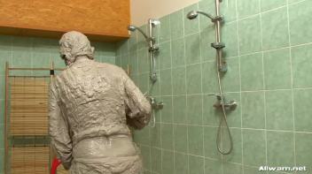 Doused in Wet Cement Screencap 47 on www.sinx.com