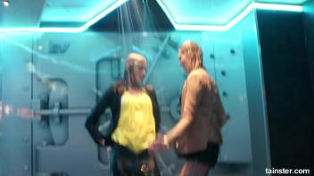 Young and flexible chicks getting wet Screencap 65 on www.sinx.com