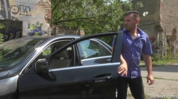 Blonde Bimbo Hitch Hiker Loves His Piss Screencap 9 on www.sinx.com