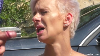 Blonde Bimbo Hitch Hiker Loves His Piss Screencap 93 on www.sinx.com