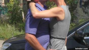 Blonde Bimbo Hitch Hiker Loves His Piss Screencap 12 on www.sinx.com