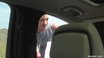 Blonde Bimbo Hitch Hiker Loves His Piss Screencap 4 on www.sinx.com