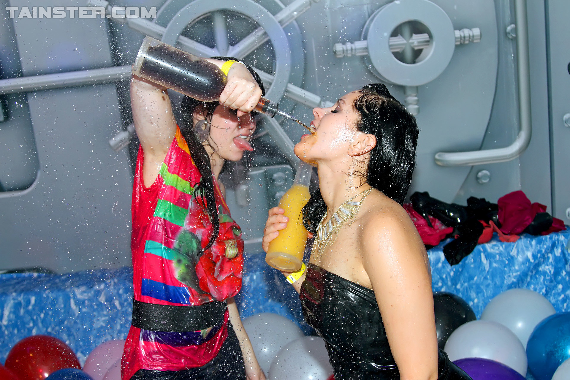 Bimbo Birthday Bash Part 4 - Shower Cam on www.sinx.com