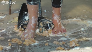 Cute blonde gets messy with pies Screencap 40 on www.sinx.com