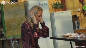 Cute blonde gets messy with pies Screencap 8 on www.sinx.com