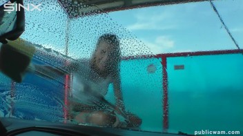 Playful Twins Get Drenched While Washing Car Screencap 14 on www.sinx.com