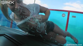 Playful Twins Get Drenched While Washing Car Screencap 43 on www.sinx.com