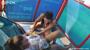 Playful Twins Get Drenched While Washing Car Screencap 46 on www.sinx.com