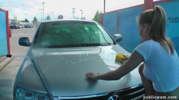 Playful Twins Get Drenched While Washing Car Screencap 7 on www.sinx.com