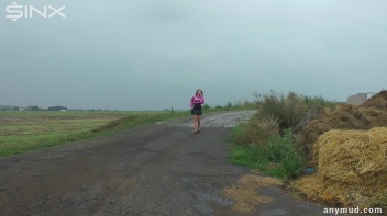 Spoilt Brat Loses It And Falls Into Muddy Puddle - Cam 1 Screencap 1 on www.sinx.com