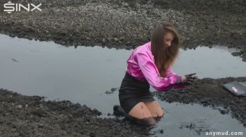 Spoilt Brat Loses It And Falls Into Muddy Puddle - Cam 1 Screencap 18 on www.sinx.com