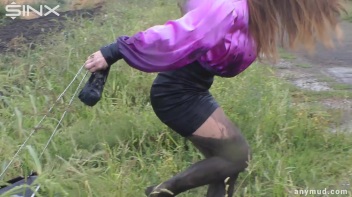 Spoilt Brat Loses It And Falls Into Muddy Puddle - Cam 1 Screencap 34 on www.sinx.com