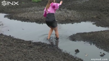 Spoilt Brat Loses It And Falls Into Muddy Puddle - Cam 1 Screencap 8 on www.sinx.com