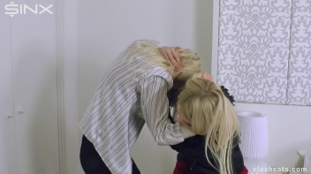 Blondes Wrestle and Rip Each Others Clothes Off - Cam 1 Screencap 18 on www.sinx.com