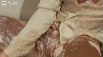 Hottie Gets Wet And Messy In Satin Screencap 20 on www.sinx.com