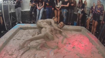 Messy Wrestling: Fashion Freaks Throw Down In The Mud - Watch Them Roar! Screencap 64 on www.sinx.com