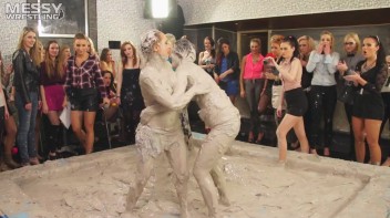 Messy Wrestling: Fashion Freaks Throw Down In The Mud - Watch Them Roar! Screencap 70 on www.sinx.com