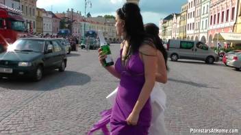 Wedding Day Wet-Down Around Town Screencap 4 on www.sinx.com