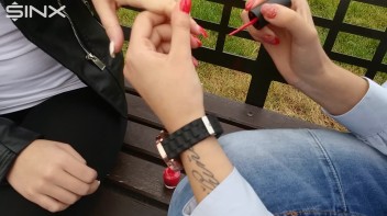 Long Nails Get Painted By Babe Screencap 17 on www.sinx.com