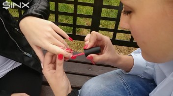 Long Nails Get Painted By Babe Screencap 18 on www.sinx.com