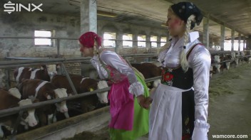 Sexy milkmaids get messy with cream and eggs - Cam 1 Screencap 19 on www.sinx.com