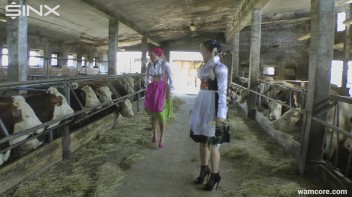 Sexy milkmaids get messy with cream and eggs - Cam 1 Screencap 2 on www.sinx.com