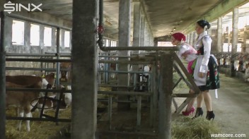 Sexy milkmaids get messy with cream and eggs - Cam 1 Screencap 21 on www.sinx.com