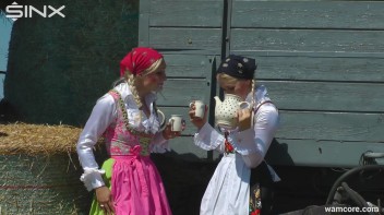 Sexy milkmaids get messy with cream and eggs - Cam 1 Screencap 38 on www.sinx.com