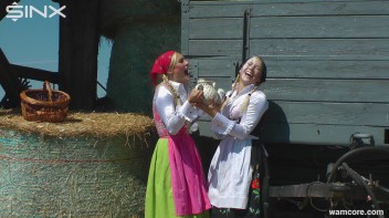 Sexy milkmaids get messy with cream and eggs - Cam 1 Screencap 42 on www.sinx.com
