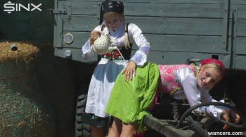 Sexy milkmaids get messy with cream and eggs - Cam 1 Screencap 51 on www.sinx.com