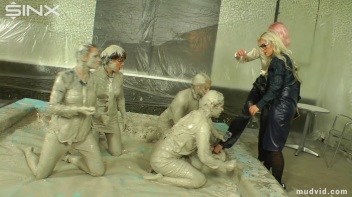 Wet and Messy Mud Wrestling Screencap 14 on www.sinx.com