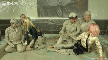 Wet and Messy Mud Wrestling Screencap 24 on www.sinx.com
