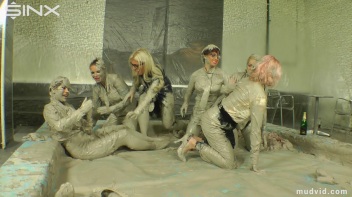 Wet and Messy Mud Wrestling Screencap 26 on www.sinx.com