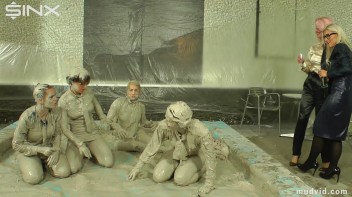 Wet and Messy Mud Wrestling Screencap 5 on www.sinx.com