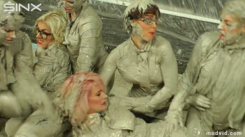 Wet and Messy Mud Wrestling Screencap 51 on www.sinx.com