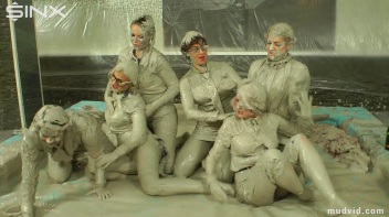 Wet and Messy Mud Wrestling Screencap 53 on www.sinx.com