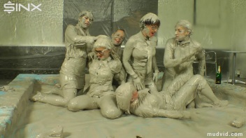 Wet and Messy Mud Wrestling Screencap 55 on www.sinx.com