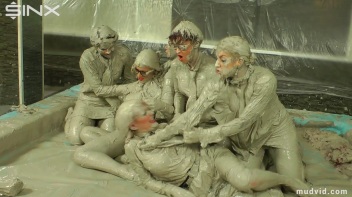 Wet and Messy Mud Wrestling Screencap 56 on www.sinx.com
