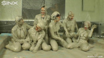 Wet and Messy Mud Wrestling Screencap 61 on www.sinx.com