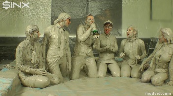 Wet and Messy Mud Wrestling Screencap 66 on www.sinx.com