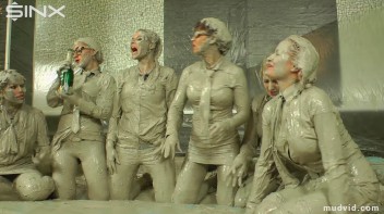 Wet and Messy Mud Wrestling Screencap 67 on www.sinx.com